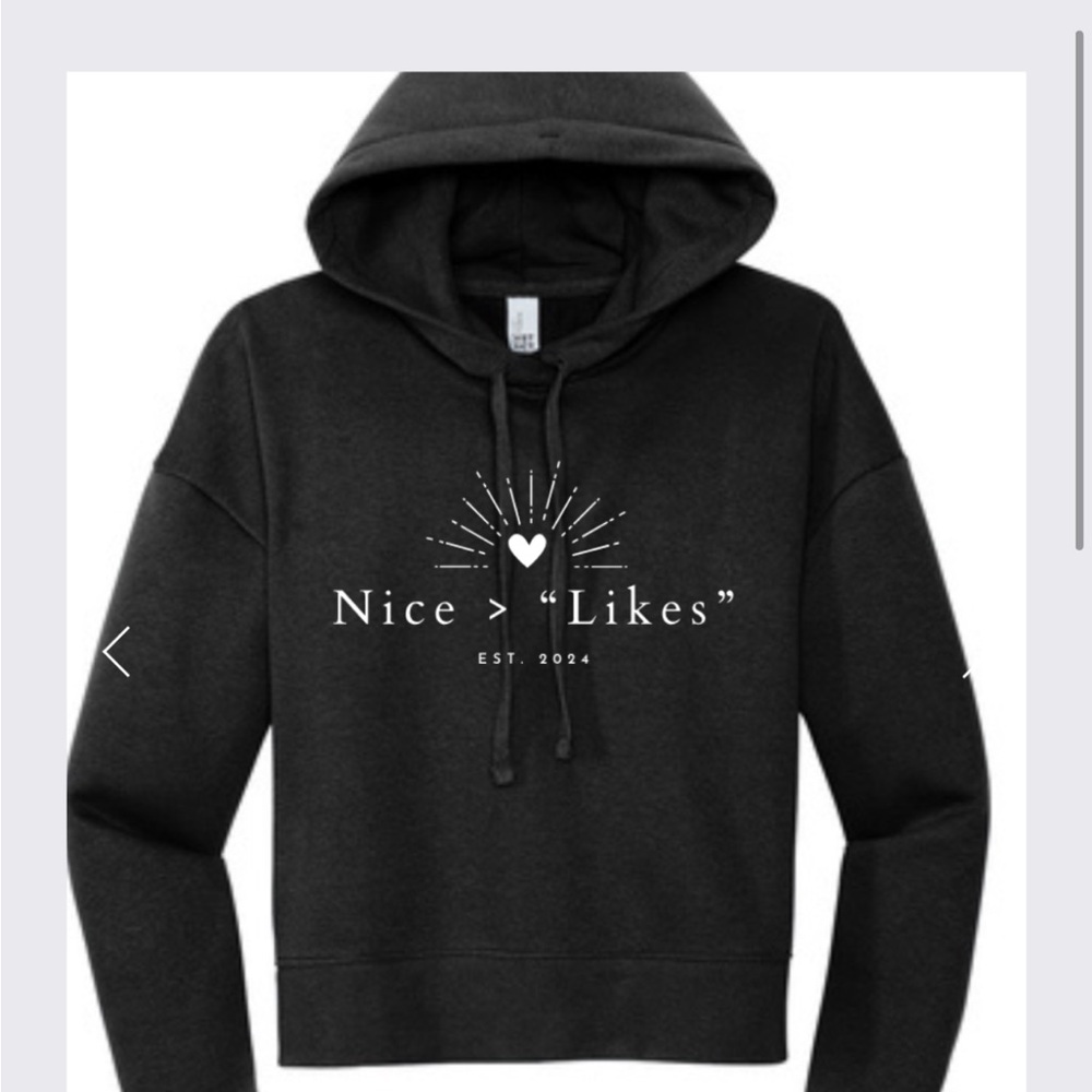Nice > “Likes” (tm) Waist Length Sweatshirt